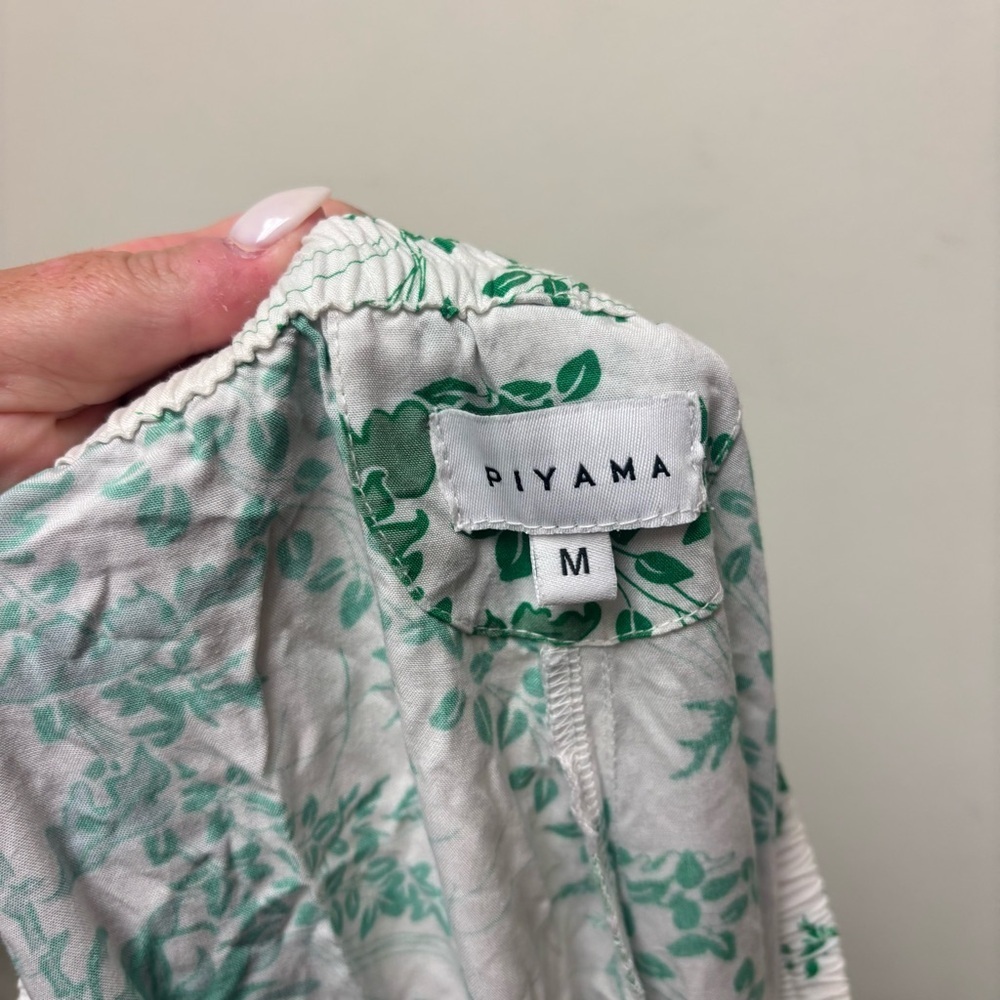 Piyama Maggie Pajama Set Vintage Olive Palm - Picture 9 of 16